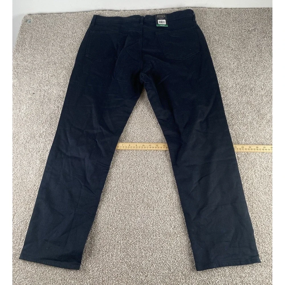 Banana Republic 5 Pocket Pant Black Mens 38x30 Cotton Stretch Preppy Business